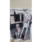 Púdrová mikina chanel